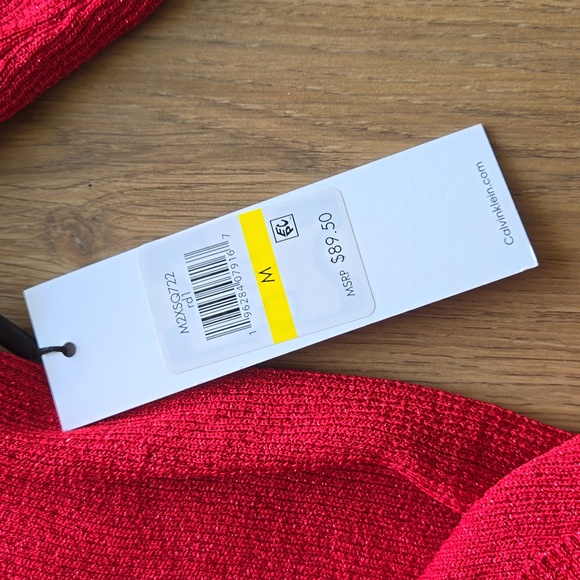 Calvin Klein -  Sparkling Red Cutout Top - Picture 6 of 9